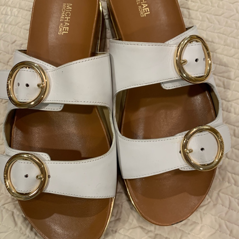 MICHAEL KORS WHITE SANDALS